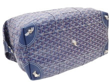 Load image into Gallery viewer, GOYARD ゴヤール モノグラム ボストンバッグ ブルー レザー ロゴ 旅行バッグ 鞄 CSSR1220GOYHOL 中古 46497