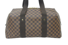 画像をギャラリービューアに読み込む, LouisVuitton ルイヴィトン ウィークエンダーMM ボストンバッグ N41138 PVC キャンバス レザー ダミエエベヌ 美品 中古 47725