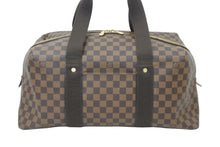 画像をギャラリービューアに読み込む, LouisVuitton ルイヴィトン ウィークエンダーMM ボストンバッグ N41138 PVC キャンバス レザー ダミエエベヌ 美品 中古 47725