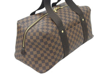 画像をギャラリービューアに読み込む, LouisVuitton ルイヴィトン ウィークエンダーMM ボストンバッグ N41138 PVC キャンバス レザー ダミエエベヌ 美品 中古 47725