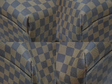 画像をギャラリービューアに読み込む, LouisVuitton ルイヴィトン ウィークエンダーMM ボストンバッグ N41138 PVC キャンバス レザー ダミエエベヌ 美品 中古 47725