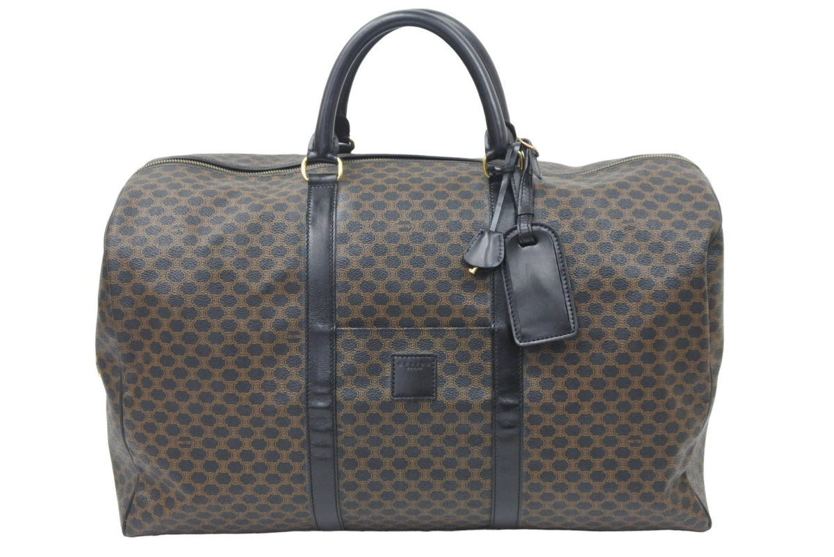 【美品】CELINE オールドセリーヌ マカダム柄 ハンドバッグ A4 自立 価格交渉歓迎 ミ【美品】CELINE オールドセリーヌ マカダム