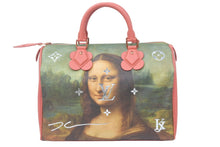 Load image into Gallery viewer, 新品同様 LOUIS VUITTON ルイヴィトン モナリザ スピーディ30 ボストンバッグ マスターズコレクション M43372 ピンク 中古 47861