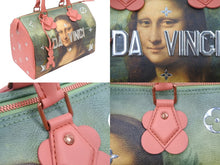 Load image into Gallery viewer, 新品同様 LOUIS VUITTON ルイヴィトン モナリザ スピーディ30 ボストンバッグ マスターズコレクション M43372 ピンク 中古 47861