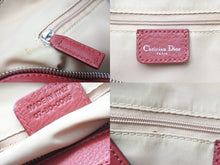 Load image into Gallery viewer, ChristianDior クリスチャンディオール ボストンバッグ トロッター柄 キャンバス レザー レッド ベージュ 美品 中古 48226