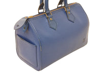 Load image into Gallery viewer, LOUIS VUITTON ルイヴィトン M43015 スピーディ25 ハンドバッグ カバン エピ トレドブルー レザー 中古 48881