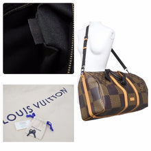 Load image into Gallery viewer, 新品同様 初期 LOUIS VUITTON×NIGO ルイヴィトン×ニゴー ボストンバッグ キーポルバンドリエール50 N40360 中古 48952