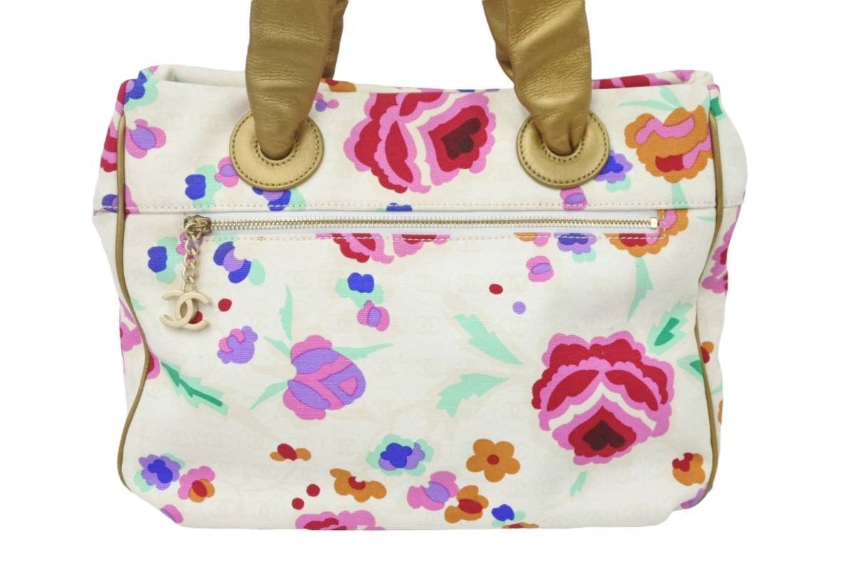 CHANEL シャネル トートバッグ ハンドバッグ 花柄 フラワー 9