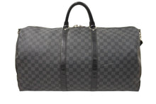 画像をギャラリービューアに読み込む, LOUIS VUITTON ルイ・ヴィトン ボストンバッグ ダミエグラフィット キーポルバンドリエール55 N41413 シルバー金具 良品 中古 49332
