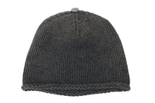 Load image into Gallery viewer, CHROME HEARTS クロムハーツ クロスパッチ ニットキャップ ブラウン ビーニー 帽子 レザー 美品 中古 49402