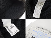 Load image into Gallery viewer, CHROME HEARTS クロムハーツ クロスパッチ ニットキャップ ブラウン ビーニー 帽子 レザー 美品 中古 49402