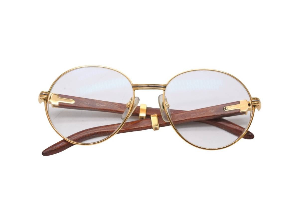 Cartier カルティエ メガネ 眼鏡 ウッド テンプル サングラス