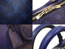 Load image into Gallery viewer, 新品同様 LouisVuitton ルイヴィトン タイガラマ キーポル バンドリエール50 2WAYバッグ M53766 BA0290 ブルー シルバー 中古 49985