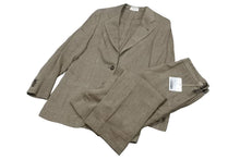 Load image into Gallery viewer, 極美品 HERMES エルメス マルジェラ期 セットアップ 麻 リネン ブラウン サイズ ジャケット34 パンツ40 中古 50036