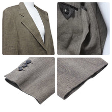 Load image into Gallery viewer, 極美品 HERMES エルメス マルジェラ期 セットアップ 麻 リネン ブラウン サイズ ジャケット34 パンツ40 中古 50036