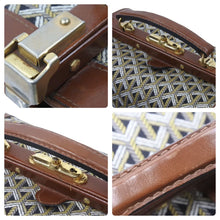 Load image into Gallery viewer, Goyard ゴヤール バニティバッグ ヴィンテージ ボストンバッグ ハンドバッグ レザー キャンバス ブラウン ブラック 良品 中古 50485