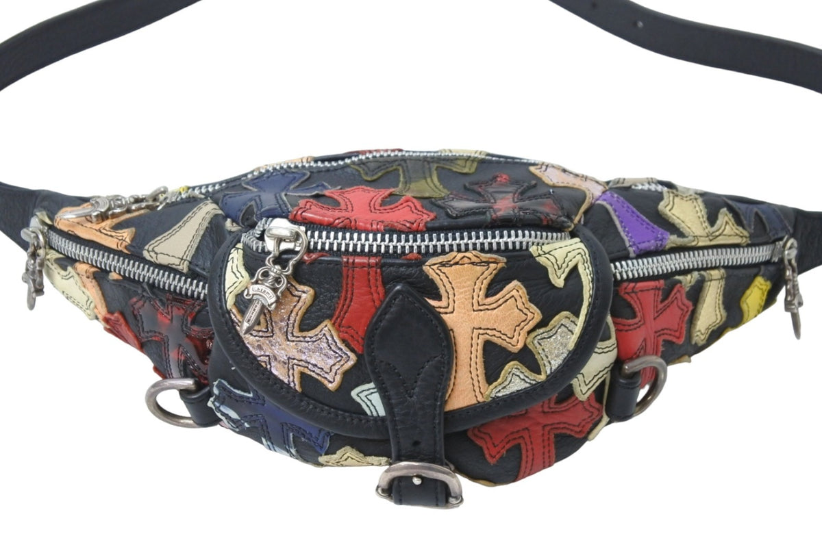 【美品】Chrome Hearts Snat Back ミニ レザー バッグ 美品】Chrome Hearts Snat Back ミニ レザー バッグ