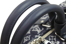 Load image into Gallery viewer, 新品同様 LOUIS VUITTON ルイヴィトン モノグラム タペストリー キーポル 50 ボストンバッグ M57285 ネイビー 中古 52510