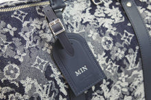 Load image into Gallery viewer, 新品同様 LOUIS VUITTON ルイヴィトン モノグラム タペストリー キーポル 50 ボストンバッグ M57285 ネイビー 中古 52510