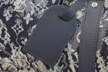 Load image into Gallery viewer, 新品同様 LOUIS VUITTON ルイヴィトン モノグラム タペストリー キーポル 50 ボストンバッグ M57285 ネイビー 中古 52510