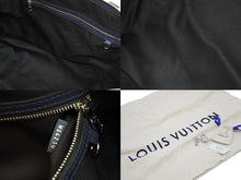 Load image into Gallery viewer, 新品同様 LOUIS VUITTON ルイヴィトン モノグラム タペストリー キーポル 50 ボストンバッグ M57285 ネイビー 中古 52510