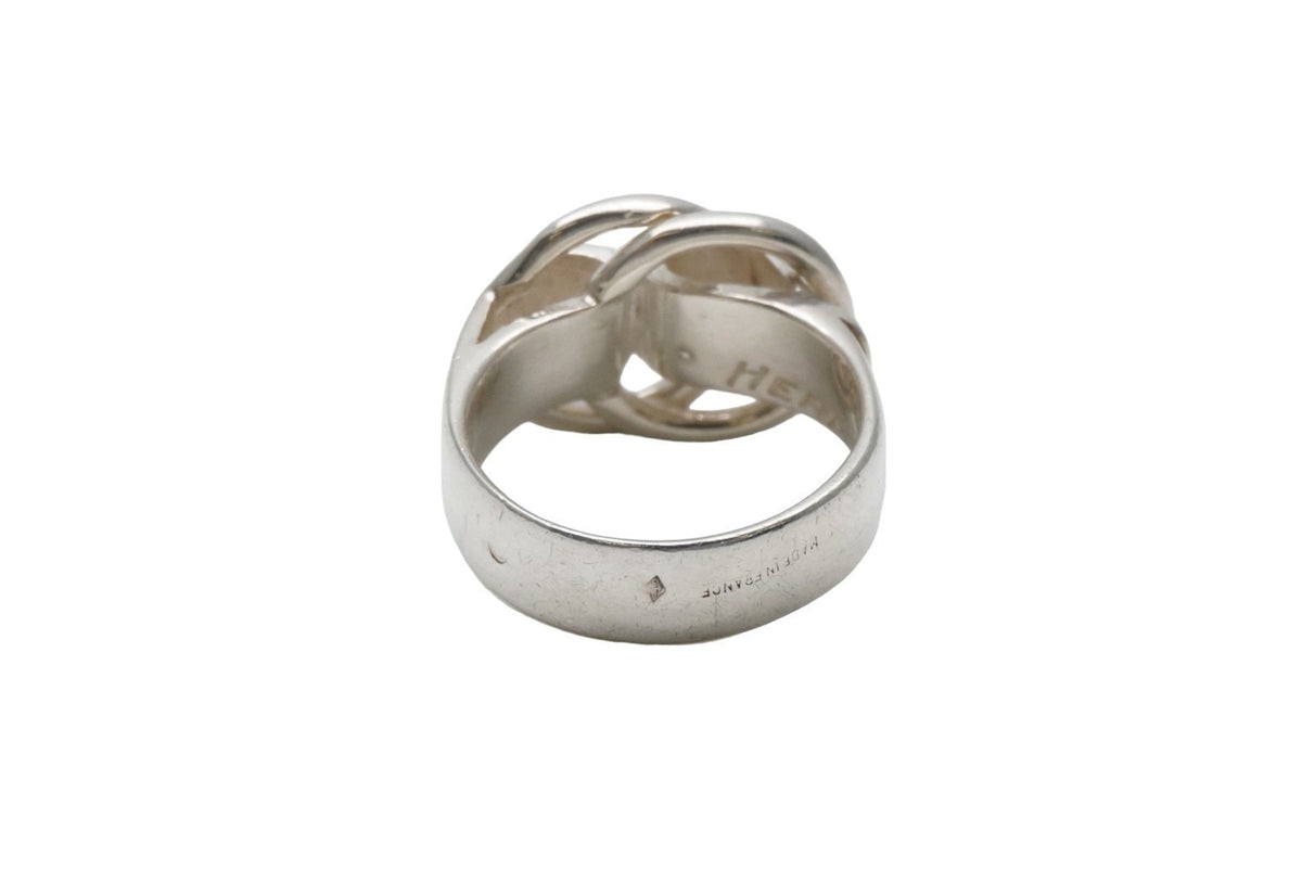 HERMES エルメス リング 指輪 ドゥザノー リング コンビリング 筆記体 サイズ10号 シルバー 美品  52767