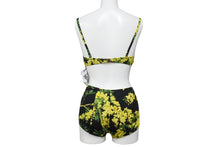Load image into Gallery viewer, Dolce & Gabbana ドルチェ&ガッバーナ 水着 ボタニカル柄 ブラック イエロー Sサイズ 美品 中古 52828