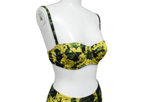 Load image into Gallery viewer, Dolce & Gabbana ドルチェ&ガッバーナ 水着 ボタニカル柄 ブラック イエロー Sサイズ 美品 中古 52828