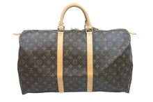画像をギャラリービューアに読み込む, LOUIS VUITTON ルイヴィトン ボストンバッグ トラベルバッグ M41426 キーポル 50 モノグラム ブラウン ゴールド 美品 中古 53016