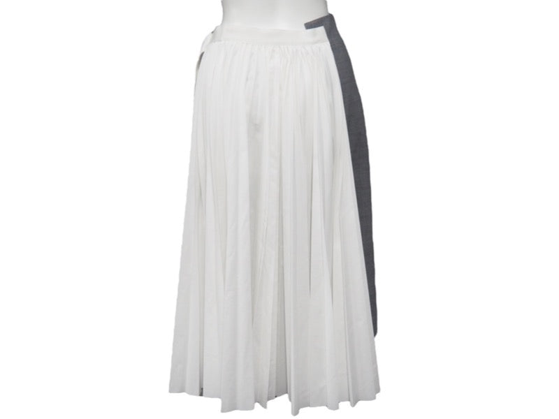 Sacai サカイ スカート ドッキング グレー ホワイト サイズ0 21-05661