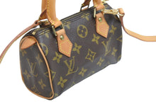 Load image into Gallery viewer, LouisVuitton ルイヴィトン ミニスピーディ 2WAYバッグ ミニボストンバッグ ショルダーバッグ ブラウン 美品 中古 53429