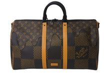 Load image into Gallery viewer, 新品未使用 LouisVuitton ルイヴィトン NIGO キーポルバンドリエール50 ボストンバッグ N40360 ダミエジャイアントキャンバス 54244