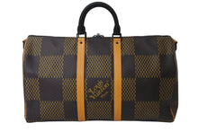 Load image into Gallery viewer, 新品未使用 LouisVuitton ルイヴィトン NIGO キーポルバンドリエール50 ボストンバッグ N40360 ダミエジャイアントキャンバス 54244