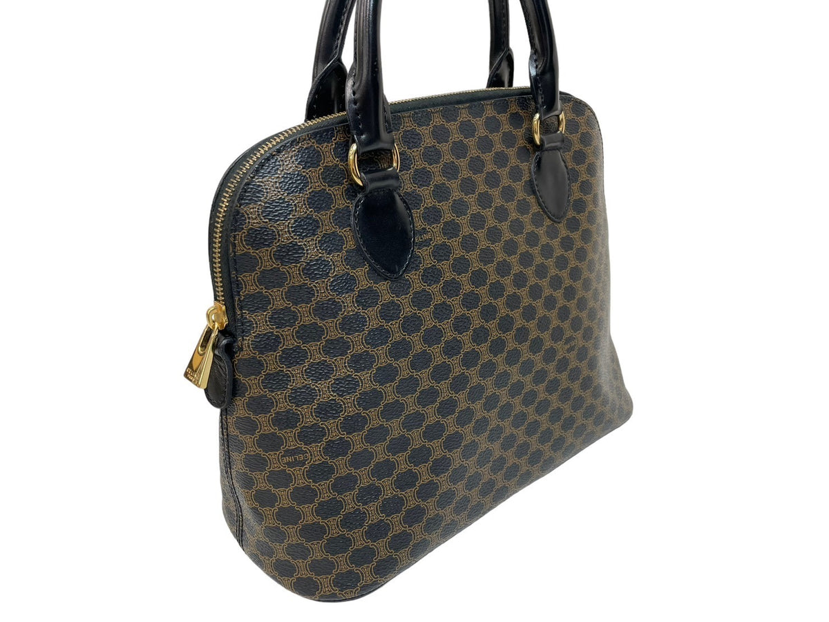 CELINE セリーヌ ゴールド レザー ハンドバッグ 金具 美品 希少カラー セリーヌ ミニ ハンドバッグ ブギーバッグ シルバー ゴールド