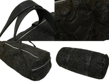 Load image into Gallery viewer, CHROME HEARTS クロムハーツ ダッフルバッグ スモール セメタリークロスパッチ SV925 デストロイレザー 美品 中古 55353