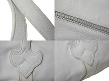 Load image into Gallery viewer, CHROME HEARTS クロムハーツ スモール DFFL TNY タイニー ダッフルバッグ ホワイト シルバー925 レザー 良品 中古 55443