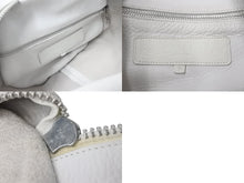 Load image into Gallery viewer, CHROME HEARTS クロムハーツ スモール DFFL TNY タイニー ダッフルバッグ ホワイト シルバー925 レザー 良品 中古 55443