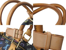 Load image into Gallery viewer, LOUIS VUITTON ルイヴィトン × 村上隆 モノグラムマルチカラー キーポル45 ボストンバッグ ノワール M92640 良品 中古 56345
