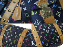 Load image into Gallery viewer, LOUIS VUITTON ルイヴィトン × 村上隆 モノグラムマルチカラー キーポル45 ボストンバッグ ノワール M92640 良品 中古 56345