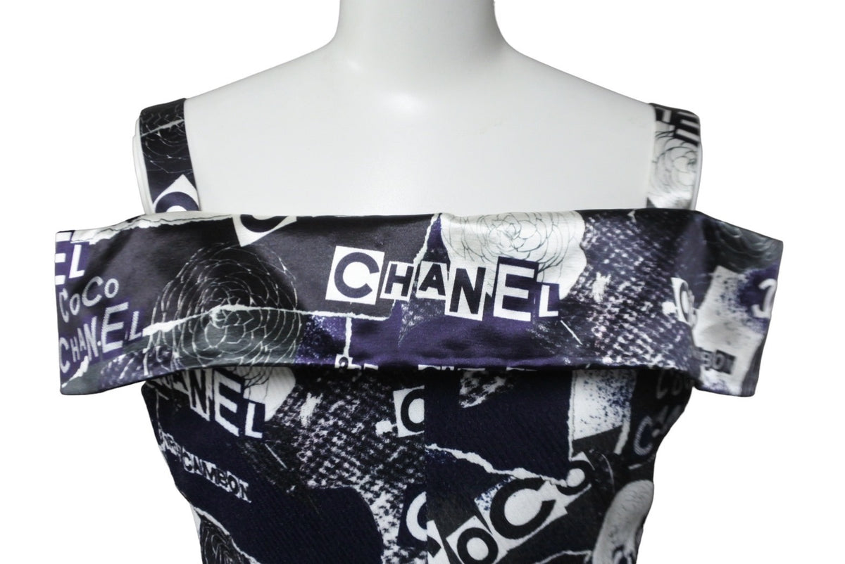 極美品 CHANEL シャネル ジャンプスーツ ブルー ブラック