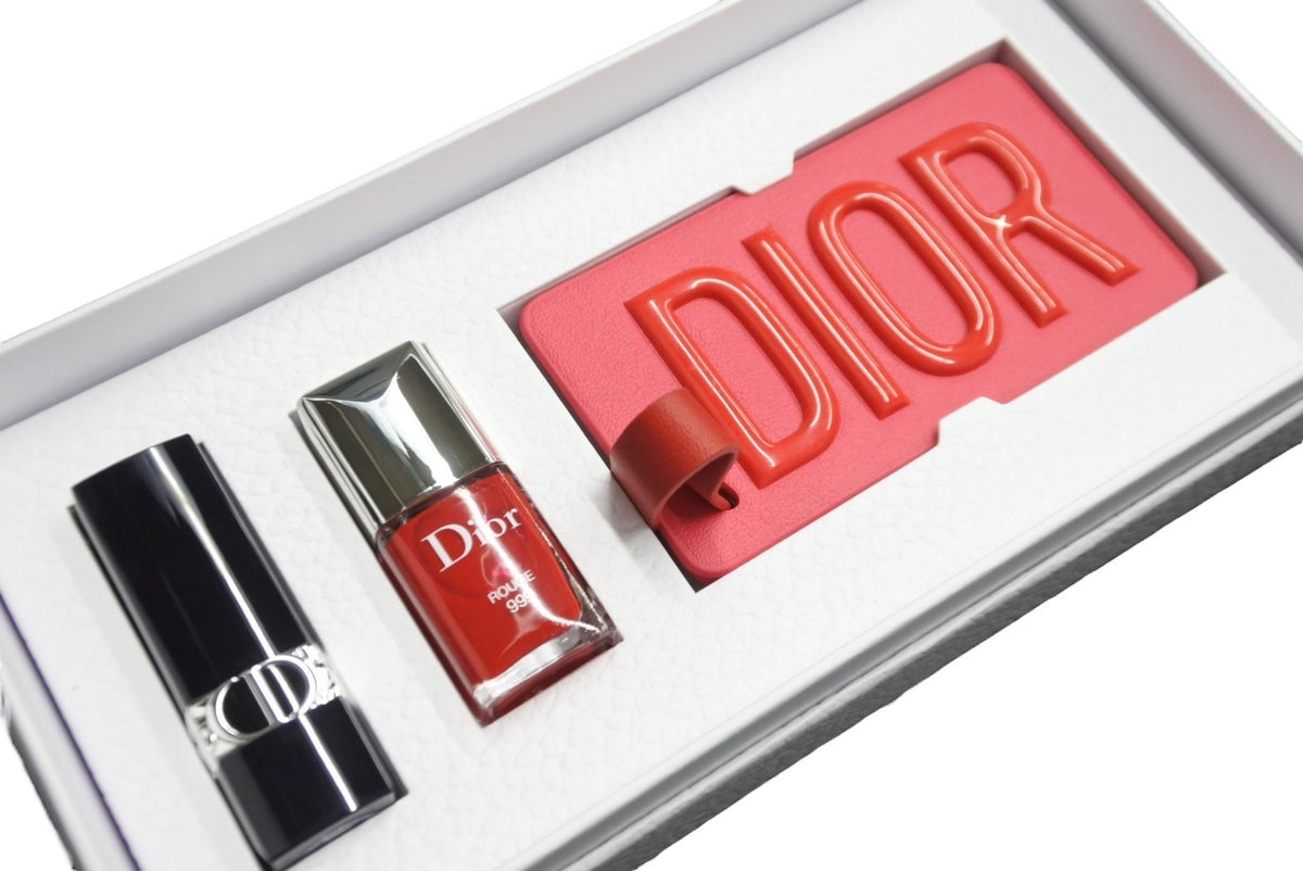 Dior 限定ノベルティ　非売品　ラゲージタグ、ルージュ、ネイルエナメルセット Dior 限定ノベルティ 非売品 ラゲージタグ、ルージュ、ネイル