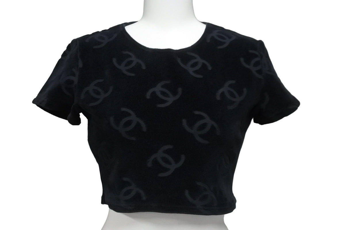 超絶レア 90s CHANEL シャネル Tシャツ 刺繍 シングルステッチ L