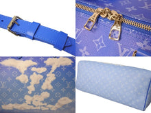Load image into Gallery viewer, 新品未使用 LOUIS VUITTON ルイヴィトン ボストンバッグ キーポルバンドリエール 50 M45428 ブルー ホワイト シルバー金具 57005
