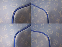 Load image into Gallery viewer, 新品未使用 LOUIS VUITTON ルイヴィトン ボストンバッグ キーポルバンドリエール 50 M45428 ブルー ホワイト シルバー金具 57005