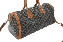 Load image into Gallery viewer, GOYARD ゴヤール ボストンバッグ クロワジュール 40 ブラック ブラウン シルバー金具 良品 中古 58007