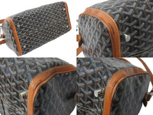 Load image into Gallery viewer, GOYARD ゴヤール ボストンバッグ クロワジュール 40 ブラック ブラウン シルバー金具 良品 中古 58007
