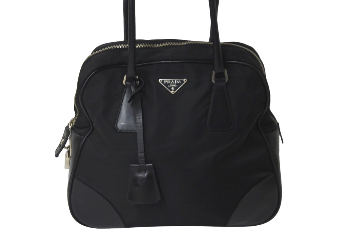 PRADA プラダ ハンドバッグ ブラック 三角プレート B10767