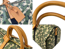 Load image into Gallery viewer, LOUIS VUITTON ルイヴィトン ×村上隆 キーポルバンドリエール55 モノグラムモフラージュ M95774 ゴールド金具 美品 中古 58514