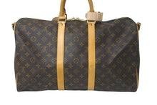 画像をギャラリービューアに読み込む, LOUIS VUITTON ルイヴィトン ボストンバッグ キーポルバンドリエール45 モノグラム M41418 ブラウン ゴールド金具 美品 中古 58558