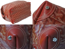 Load image into Gallery viewer, GOYARD ゴヤール ボストンバッグ ボーイング30 レッド PVCコーティングキャンバス レザー シルバー金具 美品 中古 58993